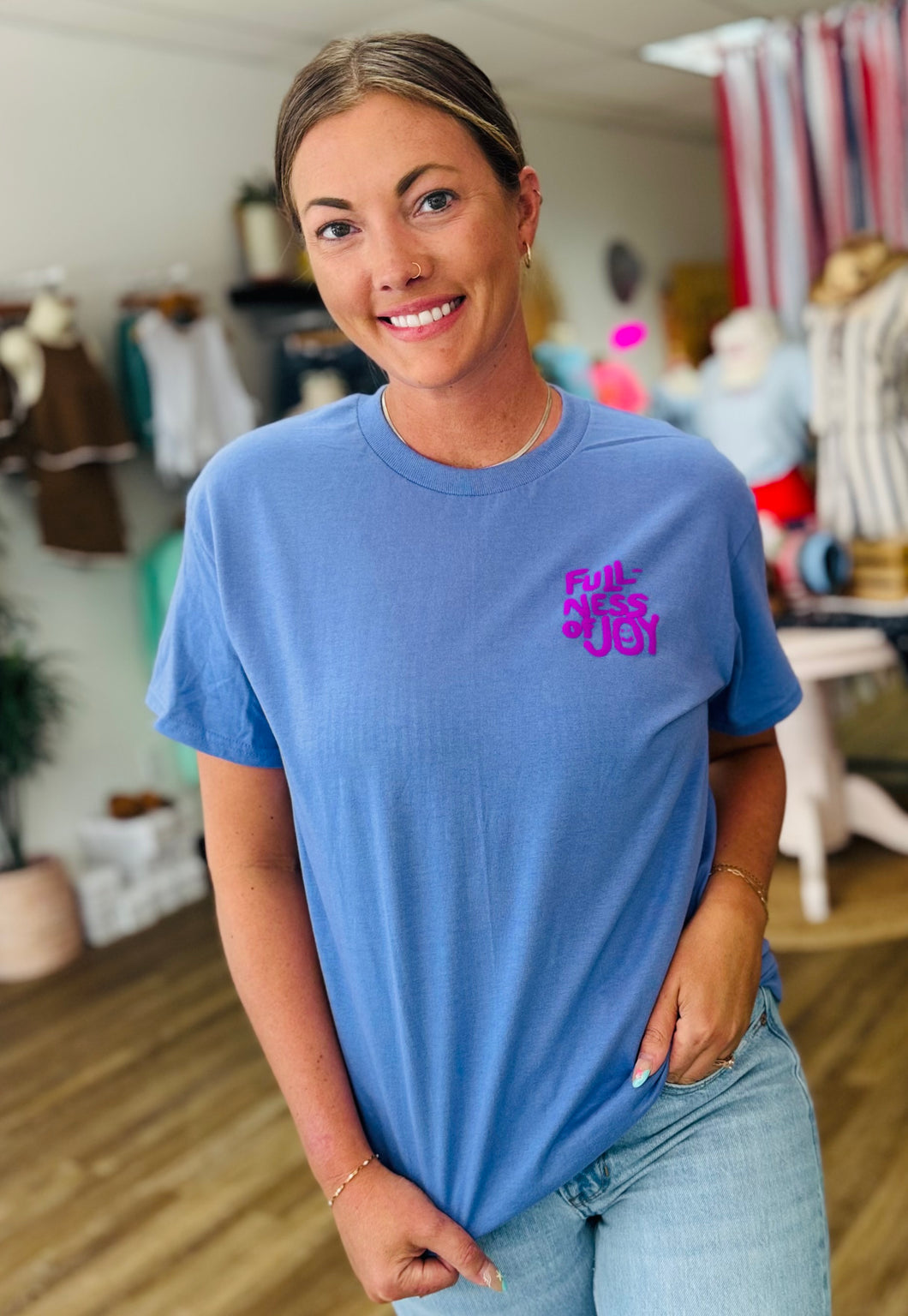 Fullness of Joy purple tee