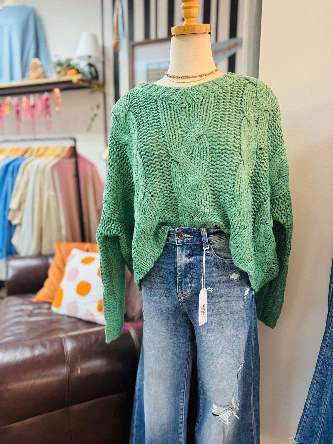 Jade chunky sweater