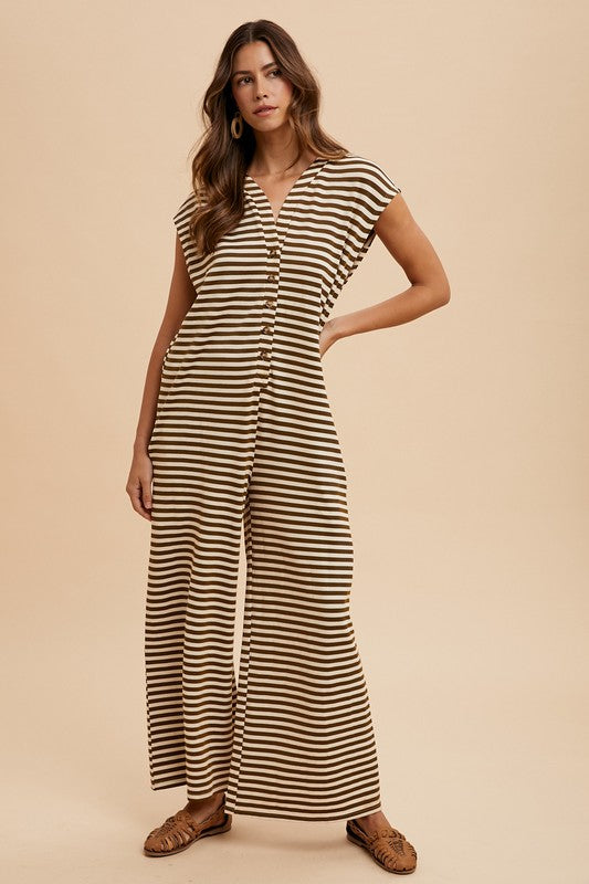 Vivy striped jumpsuit